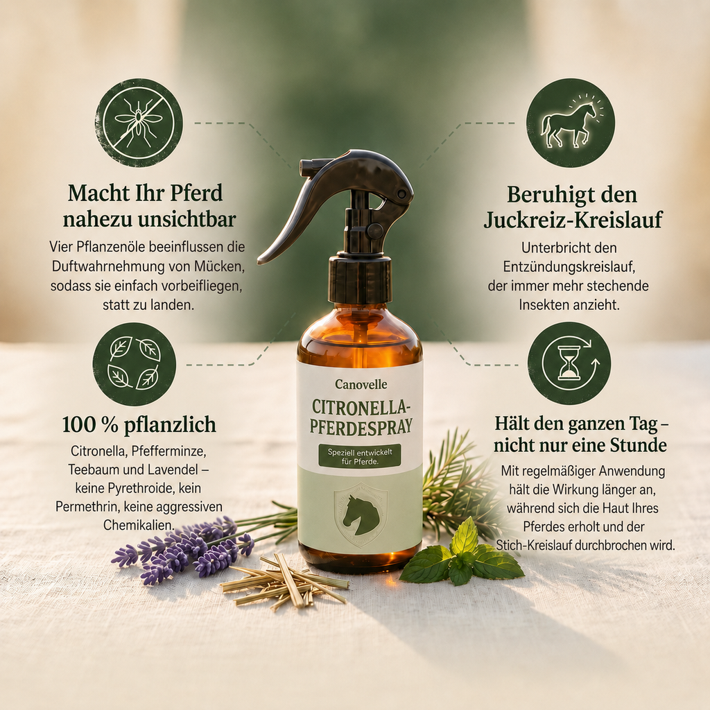 Canovelle Insektenschutzspray für Pferde und Ponys